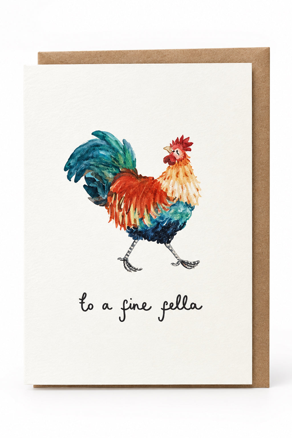 Chicken Fine Fellow Greeting Card