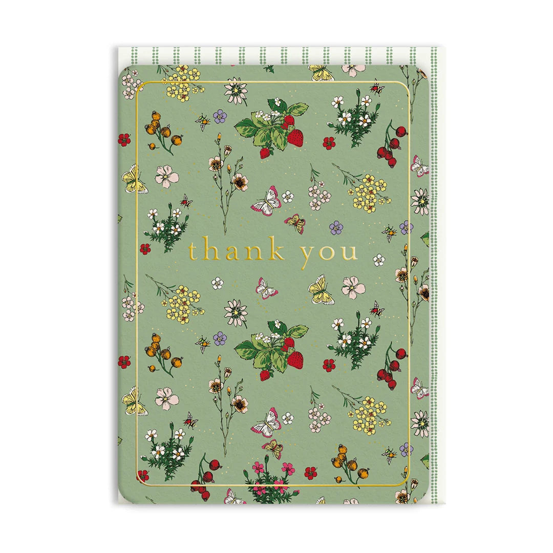 Bee Garden Thank You Greeting Card
