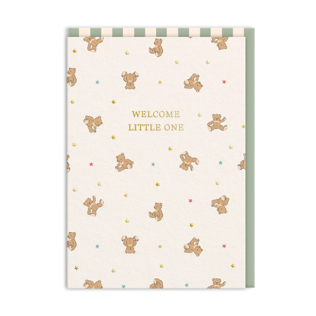 Welcome Little One Bears Greeting Card