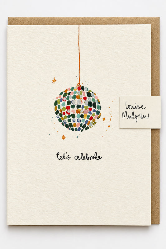 Glitter Ball Greeting Card
