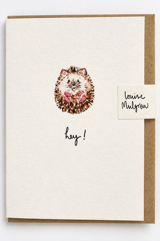 Hedgehog Hey Greeting Card