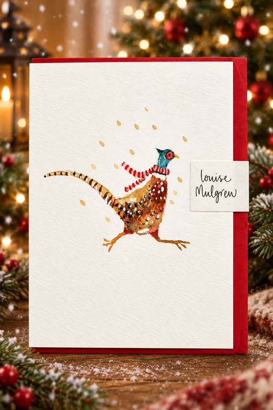 Christmas Pheasant Greeting Card