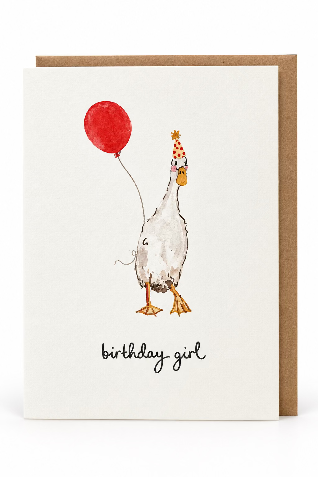 Chicken Birthday Girl Greeting Card