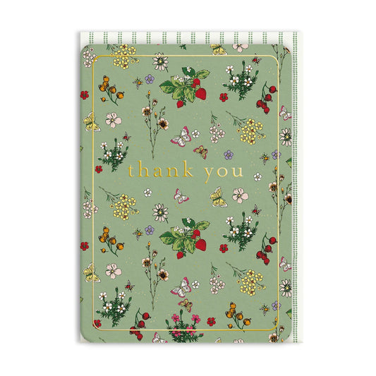 Bee Garden Thank You Greeting Card