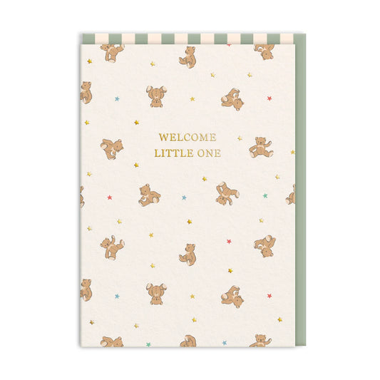 Welcome Little One Bears Greeting Card